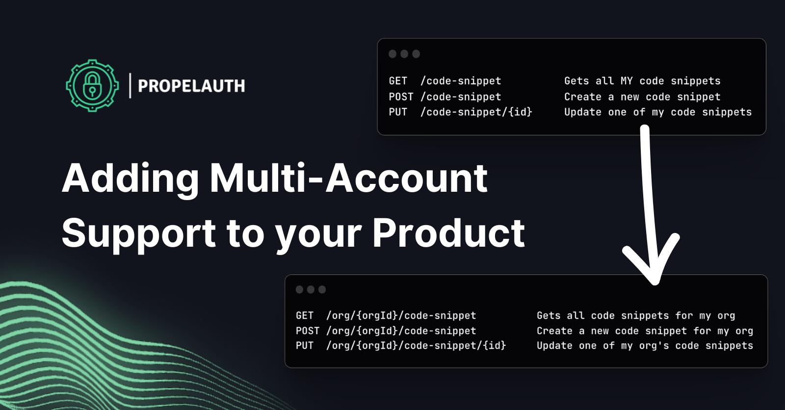 Adding Multi-Account Support to Your Product