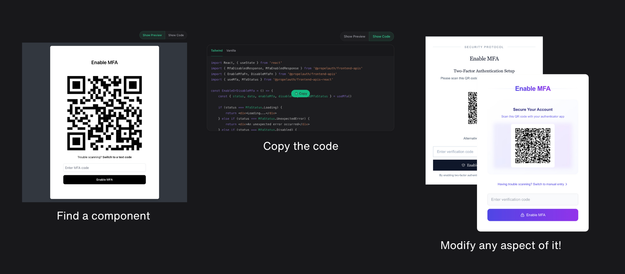 Image in article: Announcing ui.propelauth.com