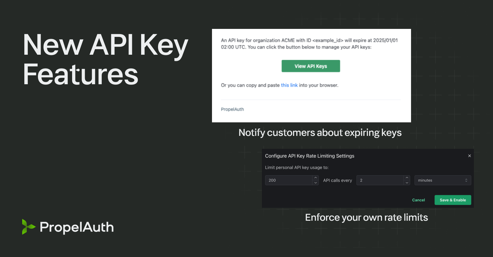 API Key Insights, Rate Limits, and more