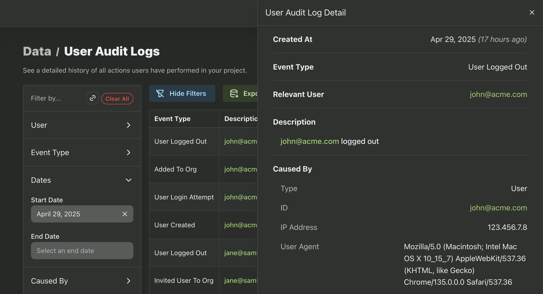 Image in article: PropelAuth Updates: Audit log export, Dash support and more