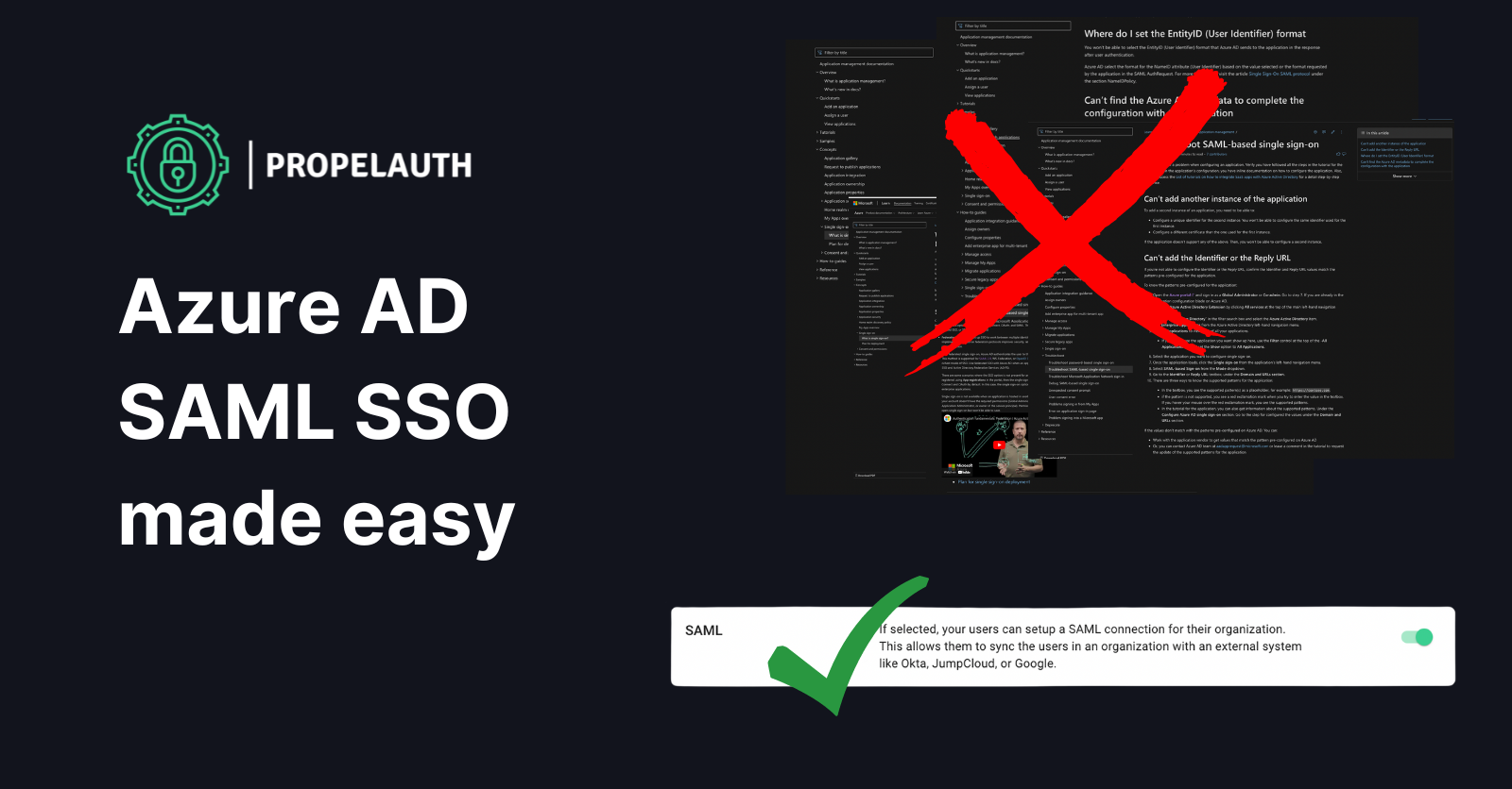 Azure AD SAML Connections in One Click