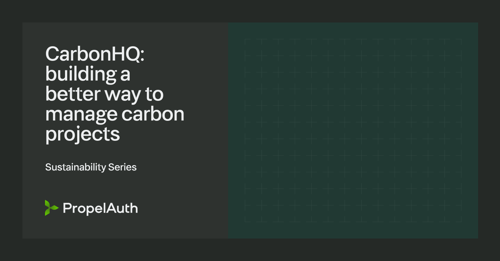 CarbonHQ: a better way to manage carbon projects