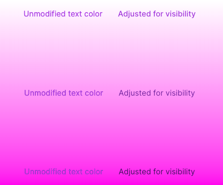 Image in article: Perfectly Contrasting Text on a Gradient Background