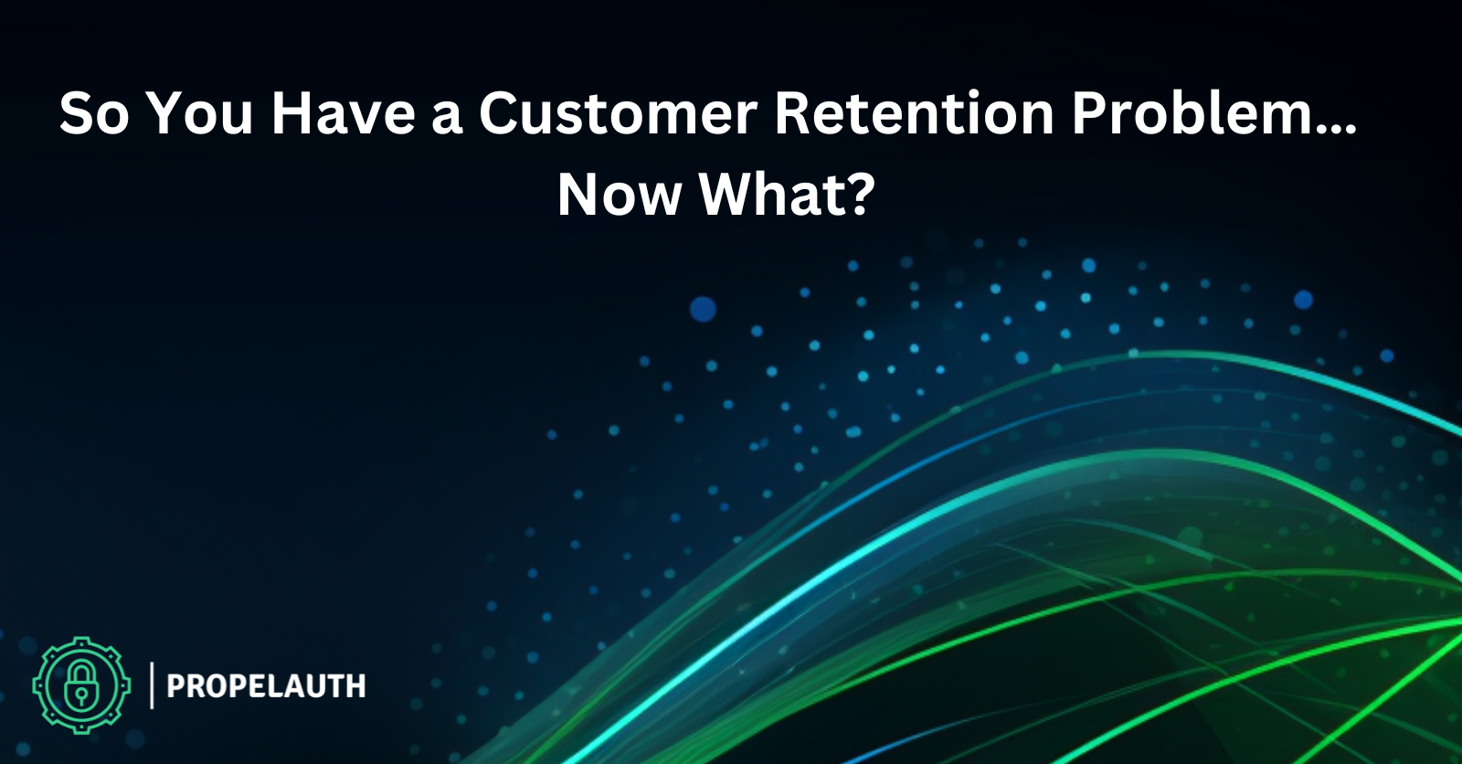 So You Have a Customer Retention Problem… Now What?