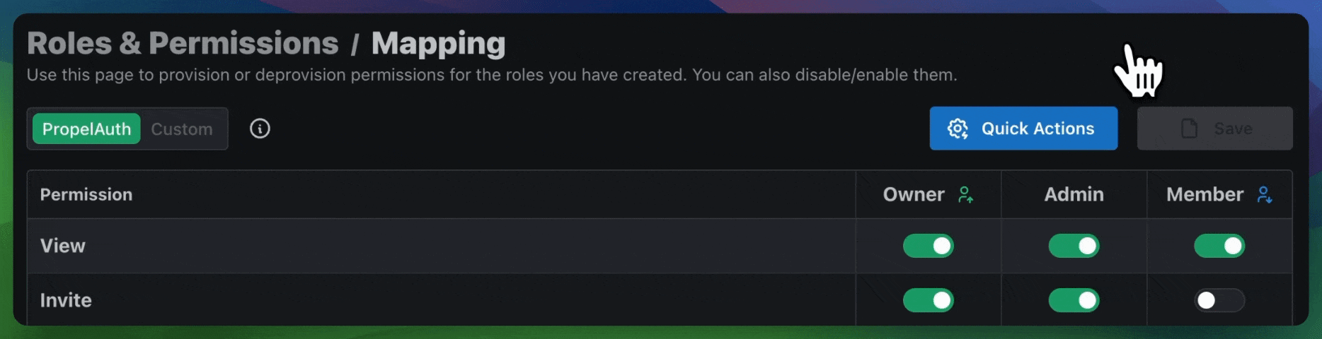 Image in article: Limiting sign ups with PropelAuth