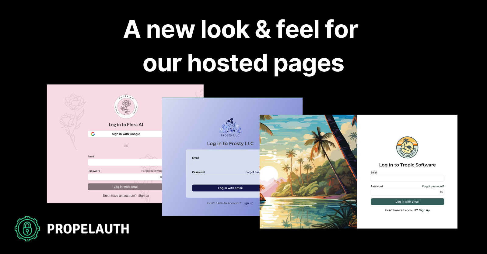 A new look & feel for our hosted pages
