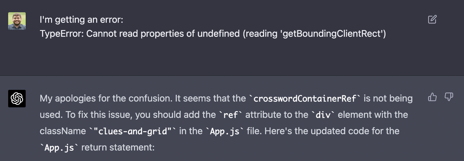 Image in article: Pair Programming with GPT-4: CrosswordGPT