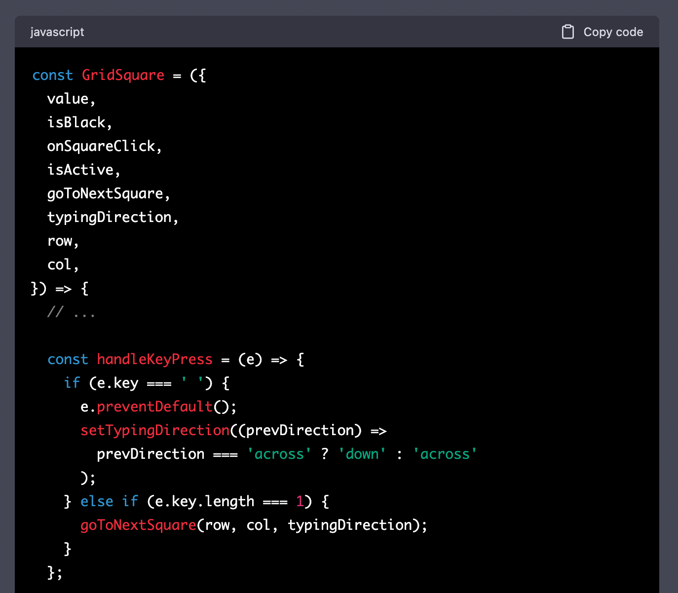 Image in article: Pair Programming with GPT-4: CrosswordGPT