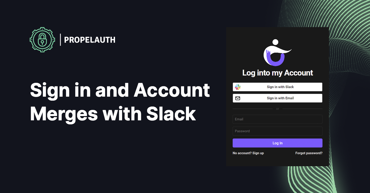 Sign In and Account Merges with Slack