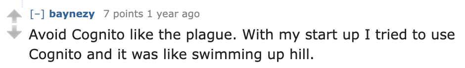 Avoid cognito like the plauge